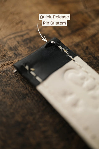 Double-Layer Padded Leather Watch Strap
