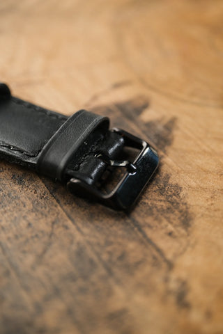 Double-Layer Padded Leather Watch Strap