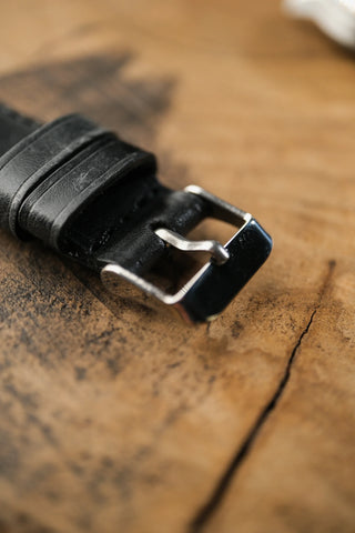 Double-Layer Padded Leather Watch Strap