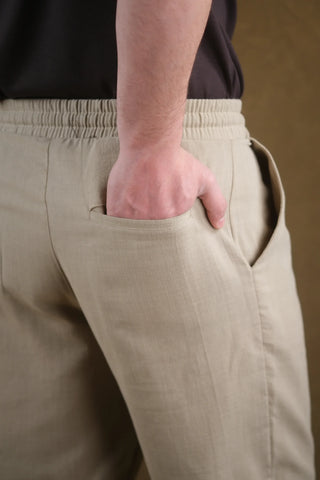 Drawstring Men's Linen Pants | Relaxed Fit