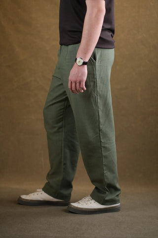 Drawstring Men's Linen Pants | Relaxed Fit