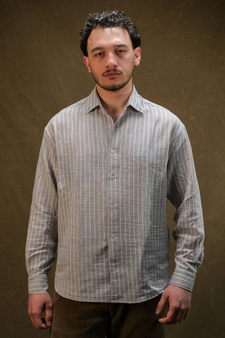 Fine-Woven Striped Men's Shirt | Regular Fit