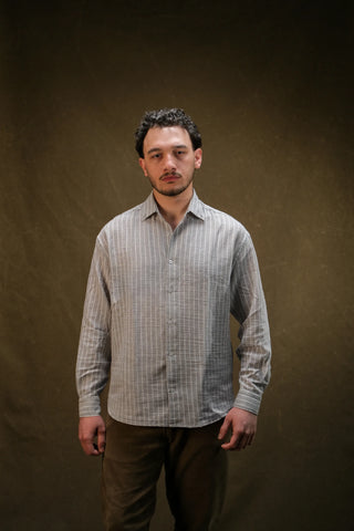 Fine-Woven Striped Men's Shirt | Regular Fit