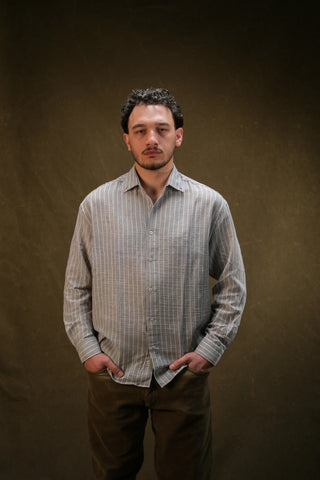 Fine-Woven Striped Men's Shirt | Regular Fit