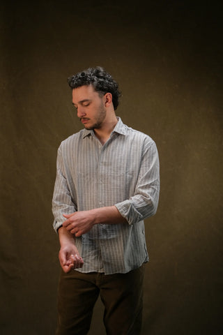 Fine-Woven Striped Men's Shirt | Regular Fit