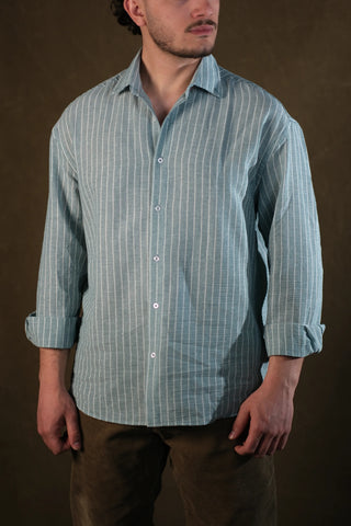 Fine-Woven Striped Men's Shirt | Regular Fit