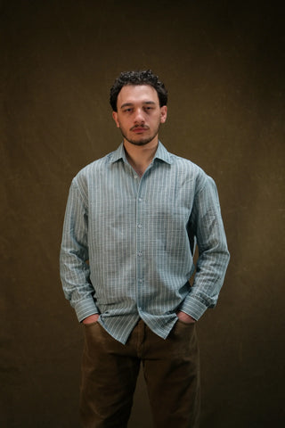 Fine-Woven Striped Men's Shirt | Regular Fit