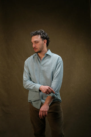 Fine-Woven Striped Men's Shirt | Regular Fit