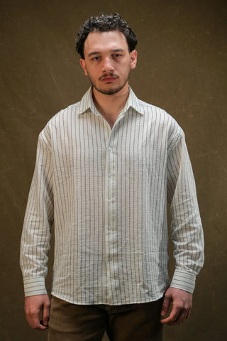 Fine-Woven Striped Men's Shirt | Regular Fit