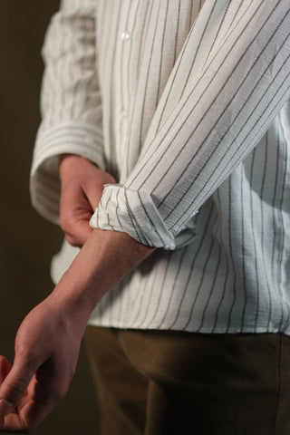 Fine-Woven Striped Men's Shirt | Regular Fit