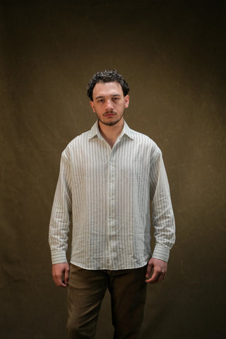 Fine-Woven Striped Men's Shirt | Regular Fit