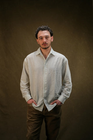 Fine-Woven Striped Men's Shirt | Regular Fit