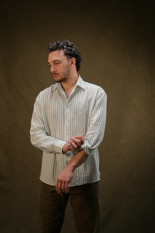 Fine-Woven Striped Men's Shirt | Regular Fit