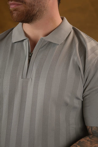 Half-Zip Polo Knit Men's T-Shirt | Regular Fit