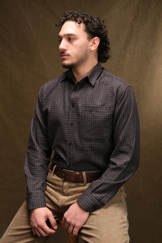 Lightweight Cotton Plaid Shirt