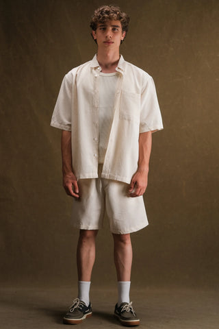 Men's Linen Shirt & Shorts Set