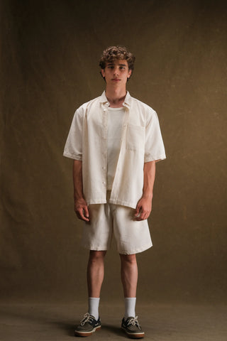 Men's Linen Shirt & Shorts Set