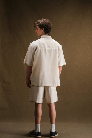 Men's Linen Shirt & Shorts Set