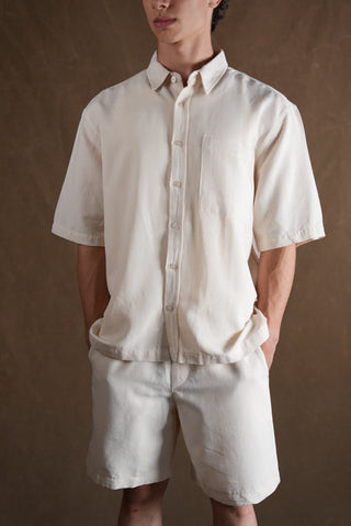 Men's Linen Shirt & Shorts Set