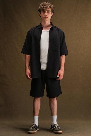 Men's Linen Shirt & Shorts Set