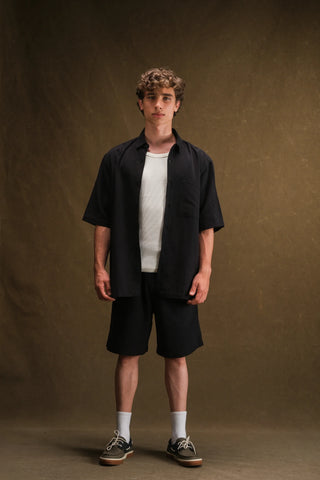 Men's Linen Shirt & Shorts Set