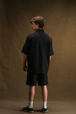 Men's Linen Shirt & Shorts Set