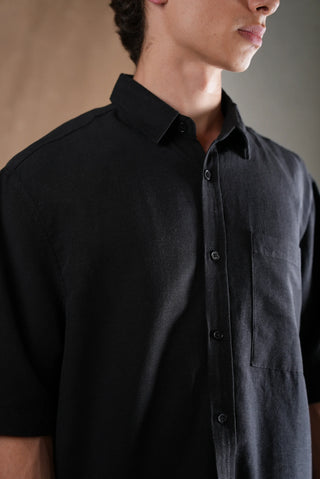 Men's Linen Shirt & Shorts Set