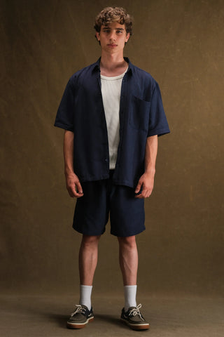 Men's Linen Shirt & Shorts Set