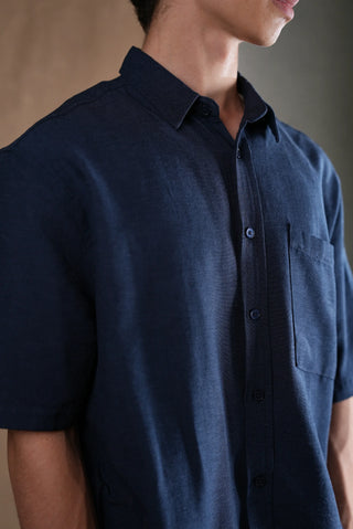 Men's Linen Shirt & Shorts Set