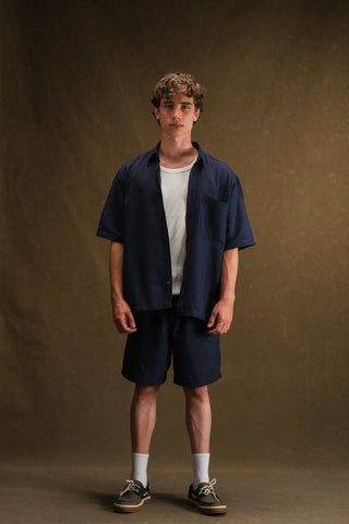 Men's Linen Shirt & Shorts Set