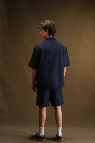 Men's Linen Shirt & Shorts Set