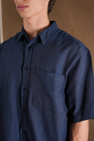 Men's Linen Shirt & Shorts Set