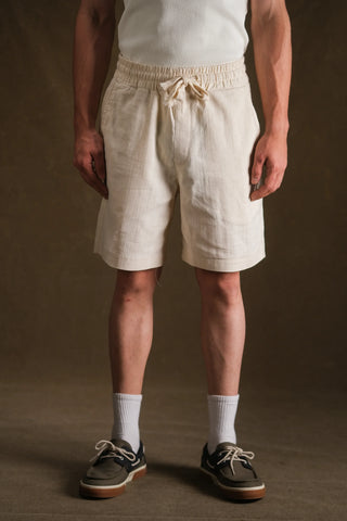 Men's Linen Shorts | Elastic Waist