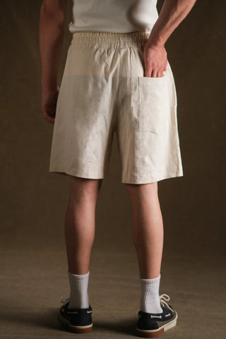 Men's Linen Shorts | Elastic Waist