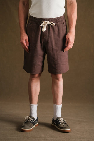 Men's Linen Shorts | Elastic Waist