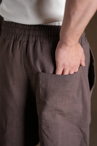 Men's Linen Shorts | Elastic Waist
