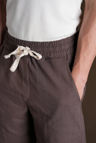 Men's Linen Shorts | Elastic Waist
