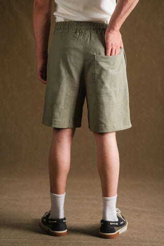 Men's Linen Shorts | Elastic Waist