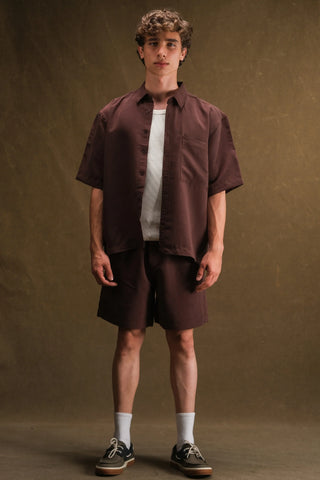 Men's Short Sleeve Shirt & Shorts Set (Cupra)