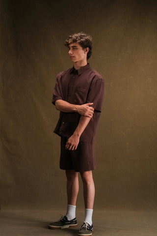 Men's Short Sleeve Shirt & Shorts Set (Cupra)