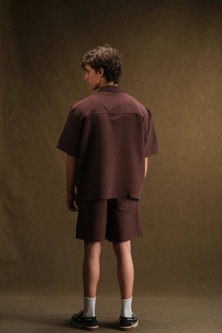 Men's Short Sleeve Shirt & Shorts Set (Cupra)