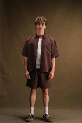 Men's Short Sleeve Shirt & Shorts Set (Cupra)