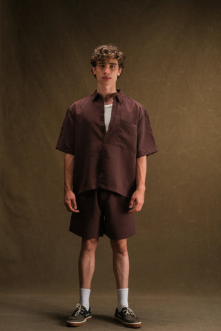 Men's Short Sleeve Shirt & Shorts Set (Cupra)