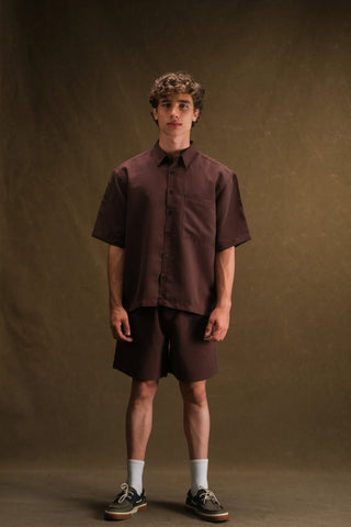 Men's Short Sleeve Shirt & Shorts Set (Cupra)
