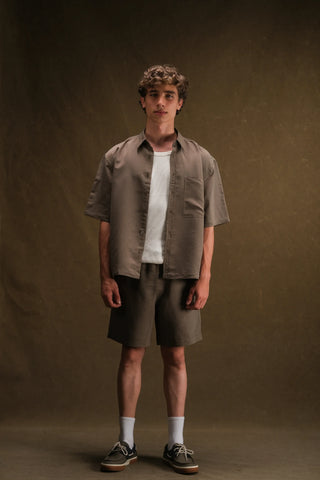 Men's Short Sleeve Shirt & Shorts Set (Cupra)