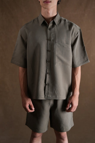 Men's Short Sleeve Shirt & Shorts Set (Cupra)