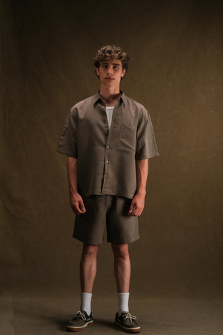 Men's Short Sleeve Shirt & Shorts Set (Cupra)