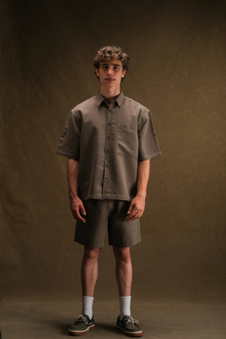 Men's Short Sleeve Shirt & Shorts Set (Cupra)