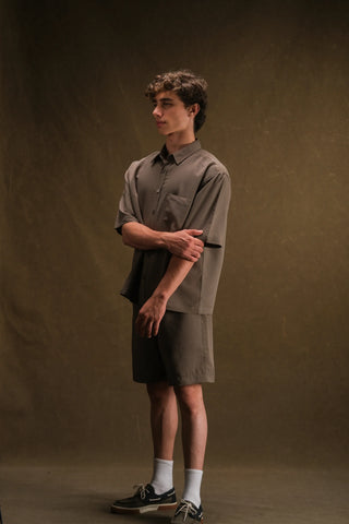 Men's Short Sleeve Shirt & Shorts Set (Cupra)
