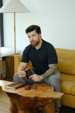 Polo Collar Knit Men's T-Shirt | Regular Fit